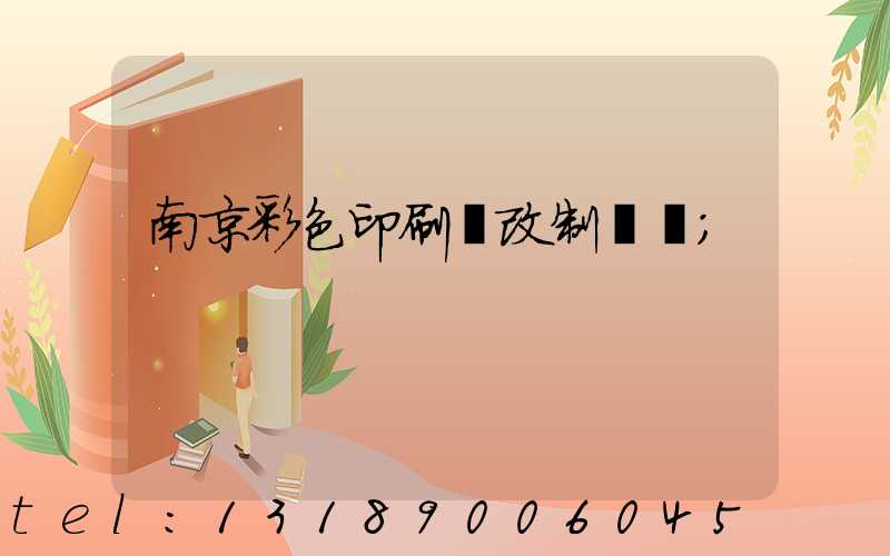 南京彩色印刷廠改制細節