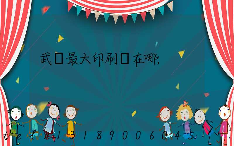 武漢最大印刷廠在哪